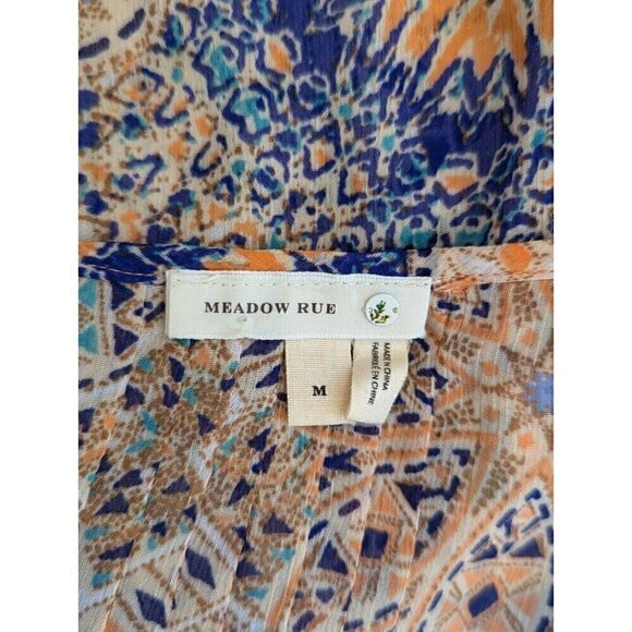 Meadow Rue Top Blouse Crochet Sheer - Picture 4 of 4